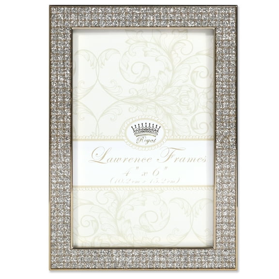 4x6 Turner Gold and Glitter Metal Picture Frame