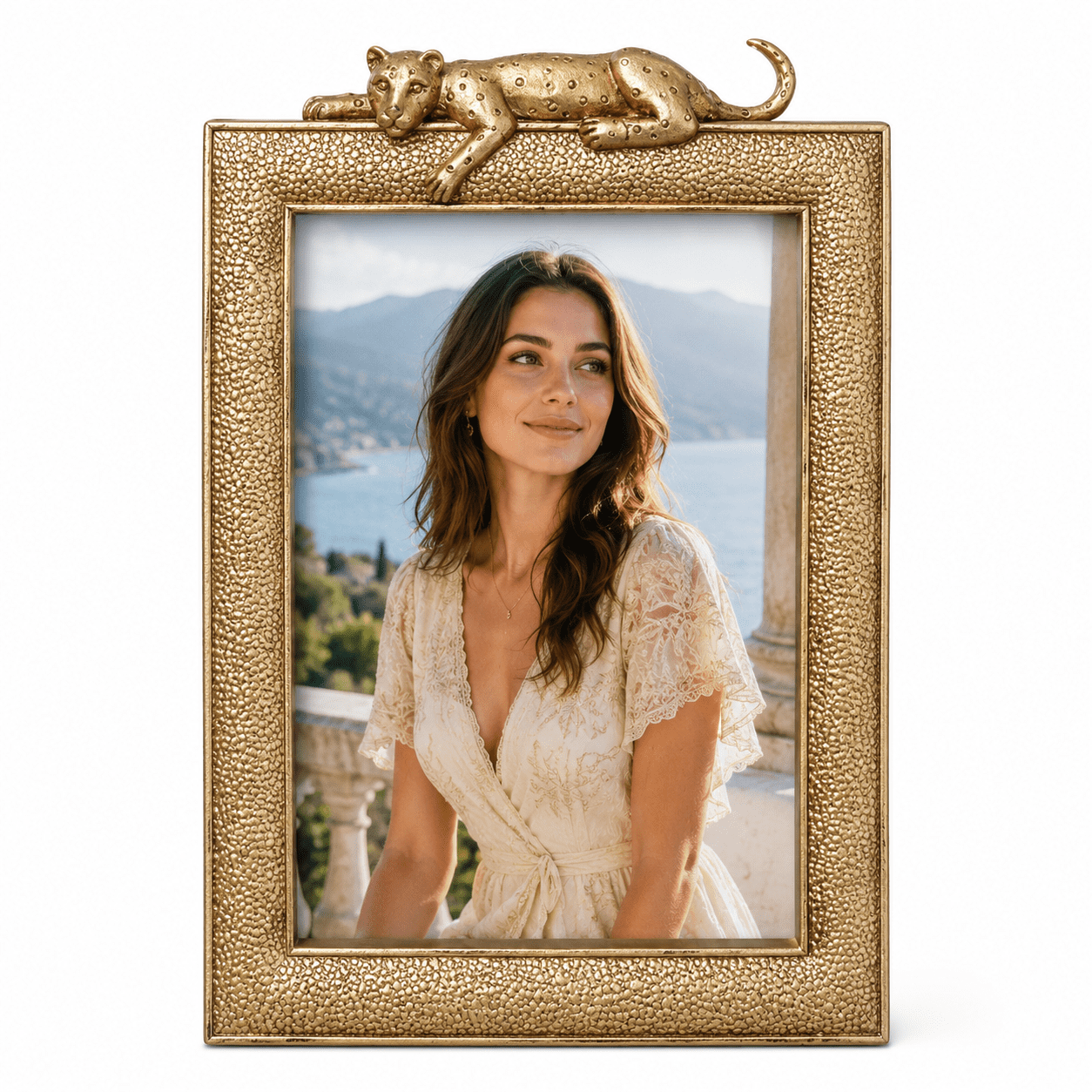 4x6 Vintage Gold Leopard Picture Frame , Baroque gold Picture Frames ...