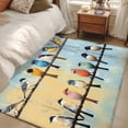 thumbnail image 1 of 4x6 Washable Area Rug, Bird Non-Slip Rectangle Rug for Living Room Office, Colorful Animal Indoor Accent Floor Mat for Home Decor, 1 of 9