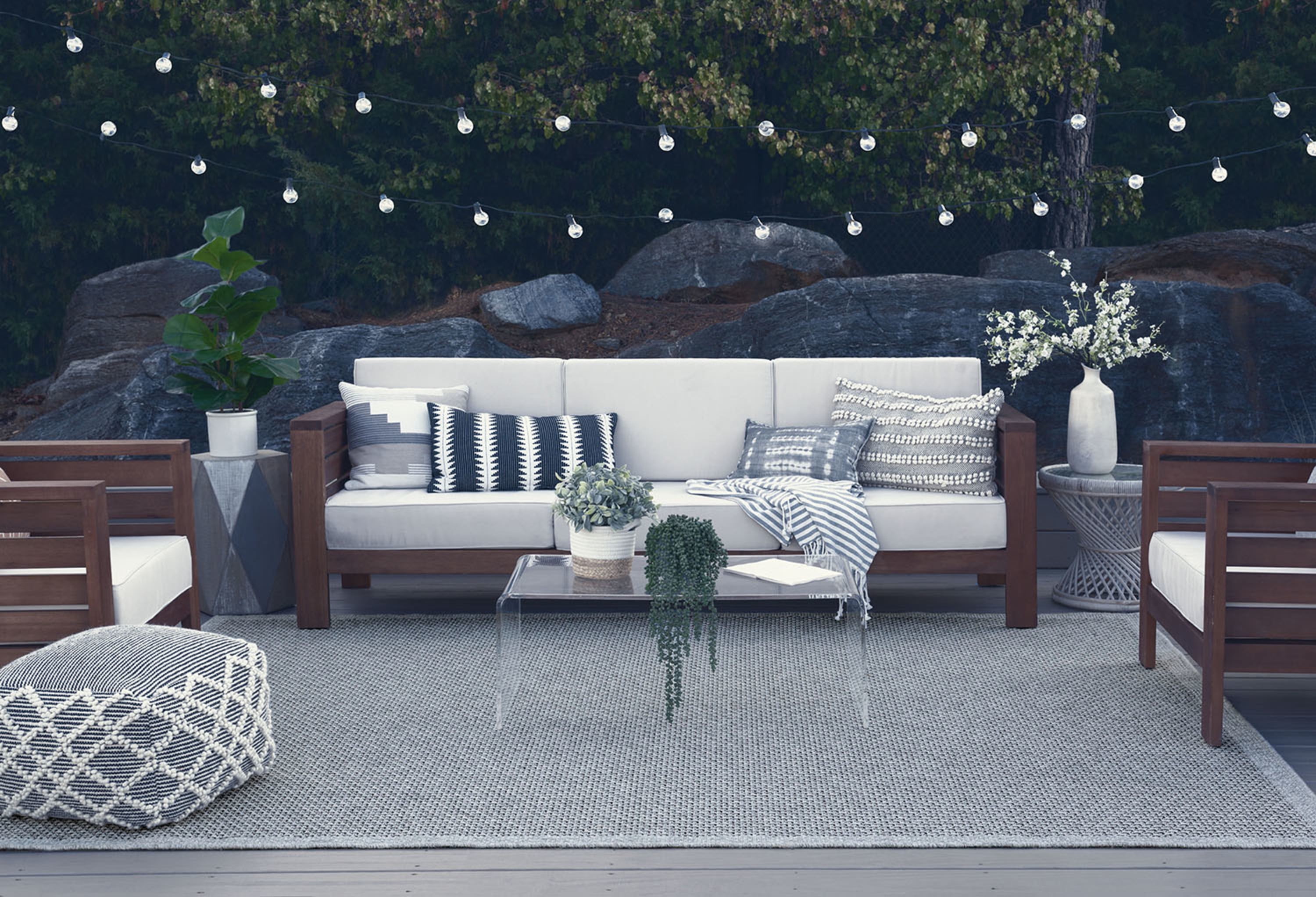 4x6 Water Resistant, Indoor Outdoor Rugs for Patios, Front Door Entry ...