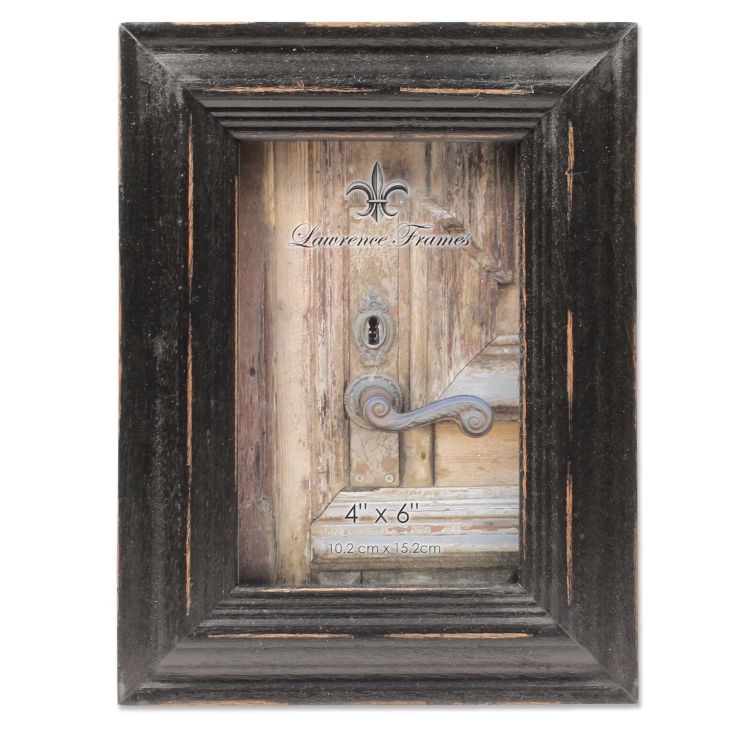 Distressed Black Wood 4x6 Vertical/Horizontal Picture Frame