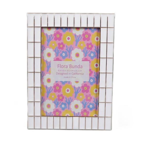 4x6 White Double Brick Edge Zinc Frame