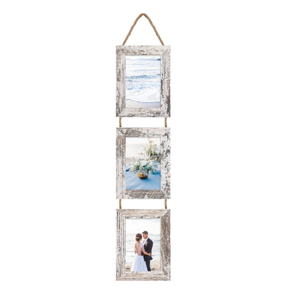 4x6 White Picture Frame Collage Set for Wall Hanging