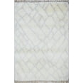thumbnail image 1 of 4x6 White and Silver Handmade Moroccan Design Area Rug | TRD171746, 1 of 10