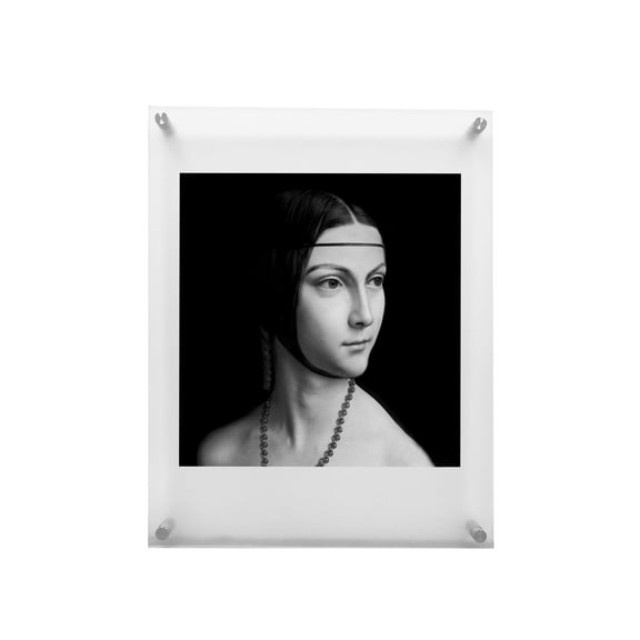 4x6(inch) Clear Acrylic Wall Mount Floating Frameless Picture Frame for Wall, Picture Frame Panel For Degree Certificate,Artwork,Family Portraits