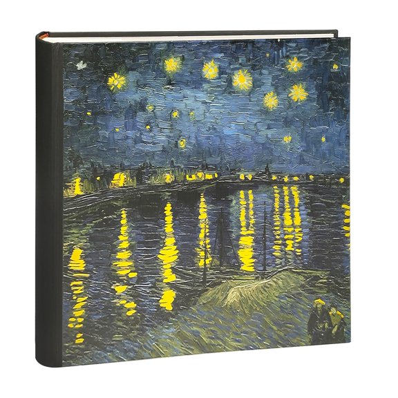 4x6-inch Oil Painting Photo Album, Holds 200 Photos,Van Gogh Starry Night over the Rhône