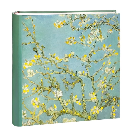 4x6-inch Van Gogh Almond Blossom Oil Painting Photo Album, Holds 200 Photos, Artist's Gift
