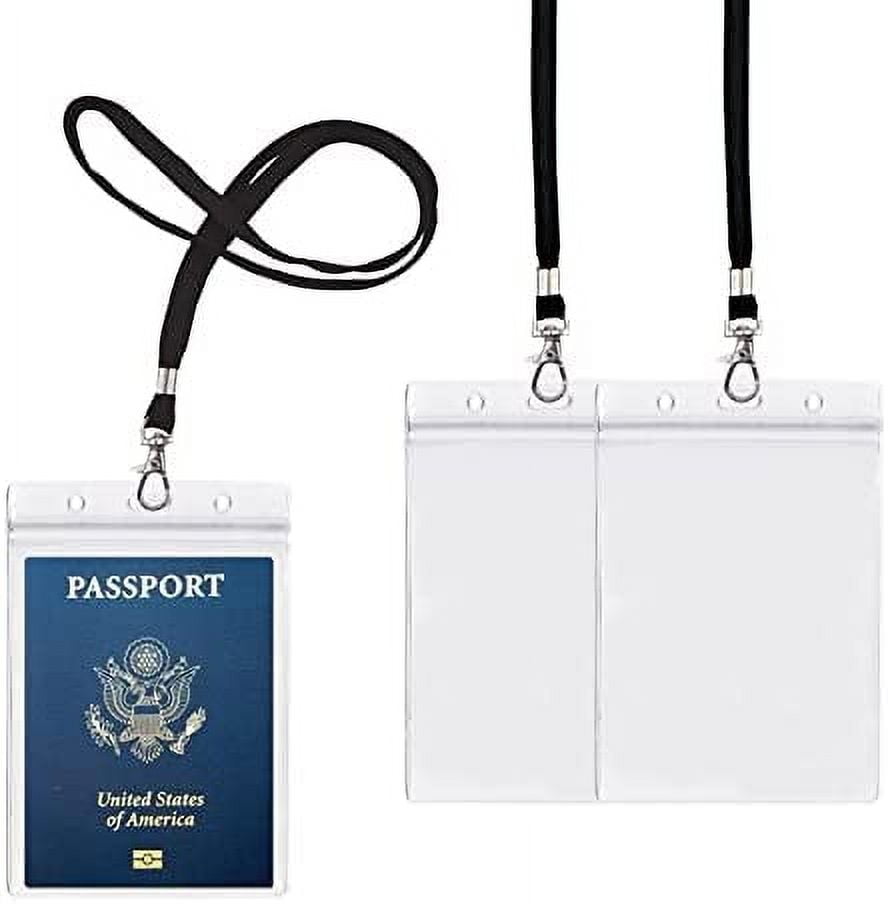 4x6Inch Extra Large Passport Holders ID Badge PVC Card Holder with
