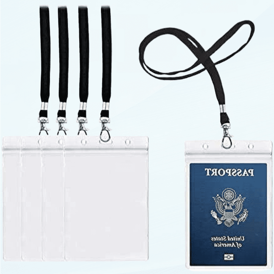 4x6Inch Extra Large Passport Holders ID Badge PVC Card Holder with