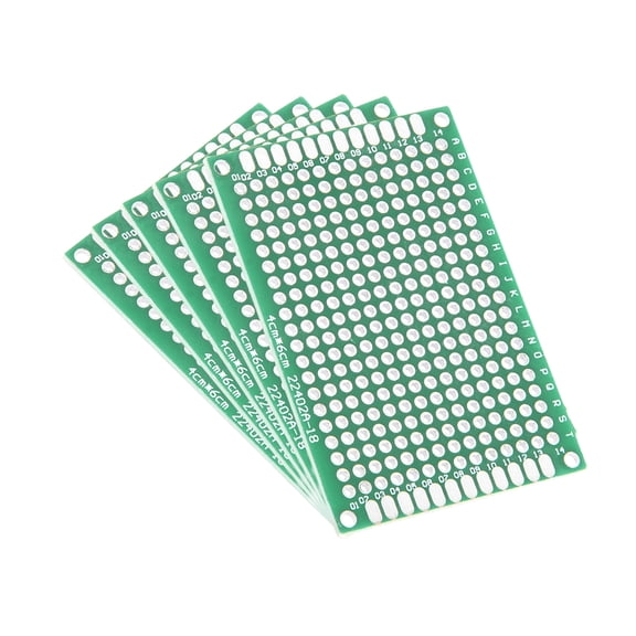 4x6cm Double Sided Universal Printed Circuit Board for DIY Soldering 5Pcs