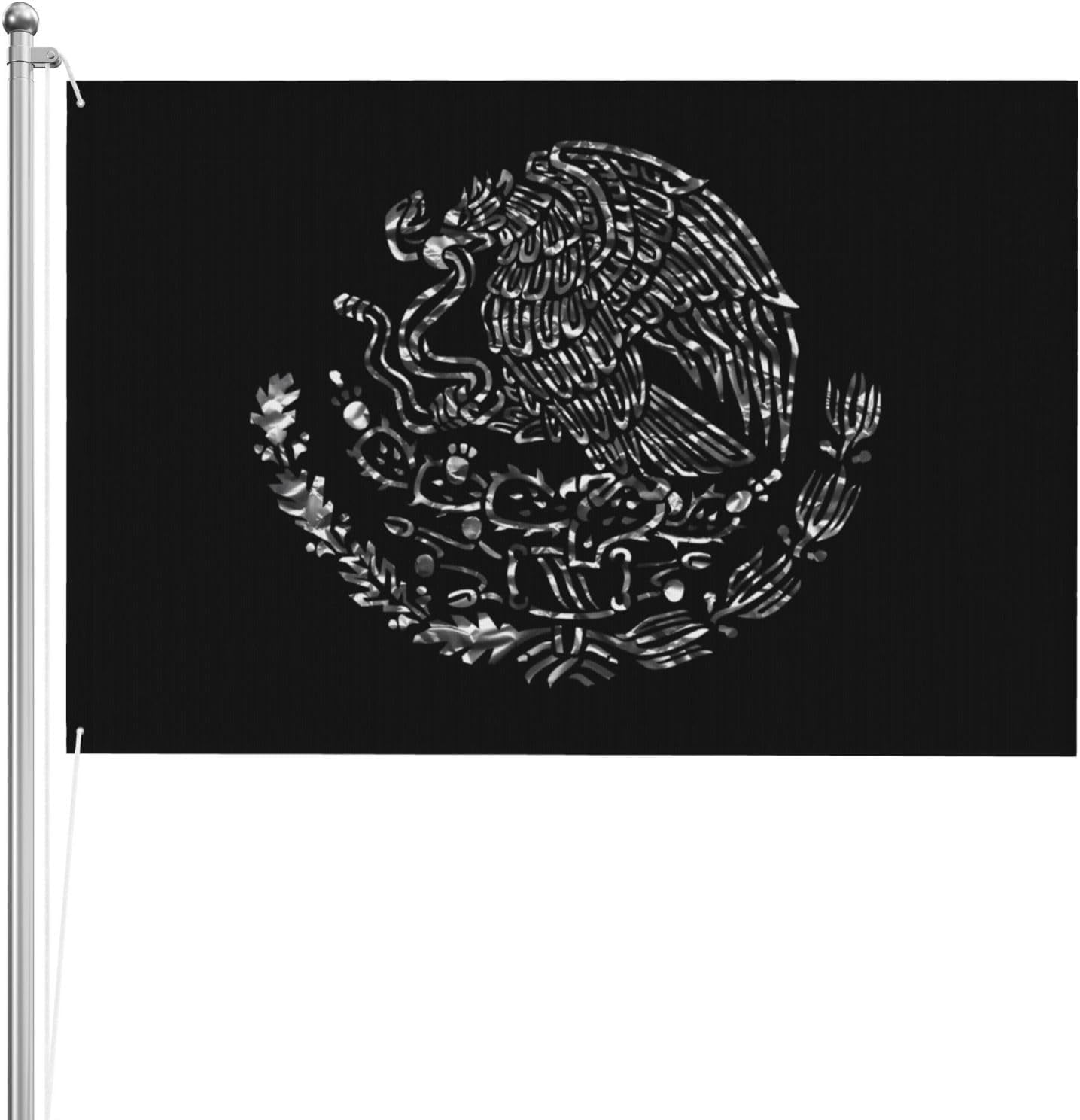 4x6ft Flags Mexican Eagle DoubleSided Flag Banner Vivid Color And Fade