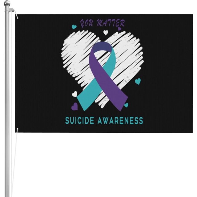 4x6ft Flags Suicide Prevention Awareness DoubleSided Flag Banner Vivid