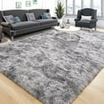 thumbnail image 1 of Kentaly Shaggy Area Rugs Carpet for Bedroom Living Room 4x6ft, Soft Fluffy Rug Plush for Indoor Home Dining Room, Anti-Skid Throw Rugs for Kids Room Decor（Light gray）, 1 of 10