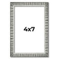 thumbnail image 1 of 4x7 Frame Silver Grey Distressed Solid Wood Picture Frame | 0.75 Inch Moulding Width | Interior, 1 of 8