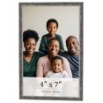 thumbnail image 1 of 4x7 Frame Silver Grey Distressed Solid Wood Picture Frame | 0.75 Inch Moulding Width | Interior, 1 of 8