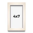 thumbnail image 1 of 4x7 Frame White Wheat Solid Wood Picture Frame | Moulding Width 0.75 Inches | Interior Depth 0.5, 1 of 8