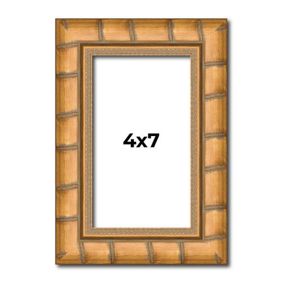 4x7 In Frame Gold Real Wood Picture Frame Width 1.5 inches | Interior Frame Depth 0.5 inches |