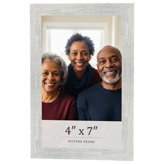 4x7 In Frame White Real Wood Picture Frame Width 1.5 inches | Interior Frame Depth 0.5 inches |