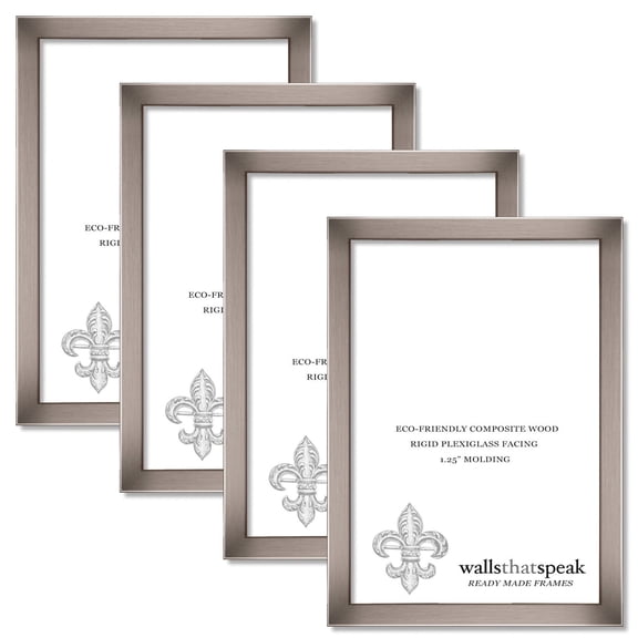 4x7 Stainless Picture Frame for Puzzles Posters Photos or Artwork (4-Pack)
