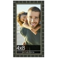 thumbnail image 1 of 4x8 Bamboo Black Complete Wood Picture Frame with UV Acrylic, Foam Board Backing, & Hardware, 1 of 7