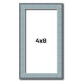 thumbnail image 1 of 4x8 Frame Blue Scuffed Farm Board Solid Wood Picture Frame Width 0.75 Inches | Interior Depth 0.5, 1 of 8