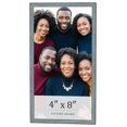 thumbnail image 1 of 4x8 Frame Blue Scuffed Farm Board Solid Wood Picture Frame Width 0.75 Inches | Interior Depth 0.5, 1 of 8
