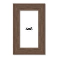 thumbnail image 1 of 4x8 Frame Brown Farmhouse Solid Wood Picture Frame Width 1.5 Inches | Interior Frame Depth 0.5, 1 of 8