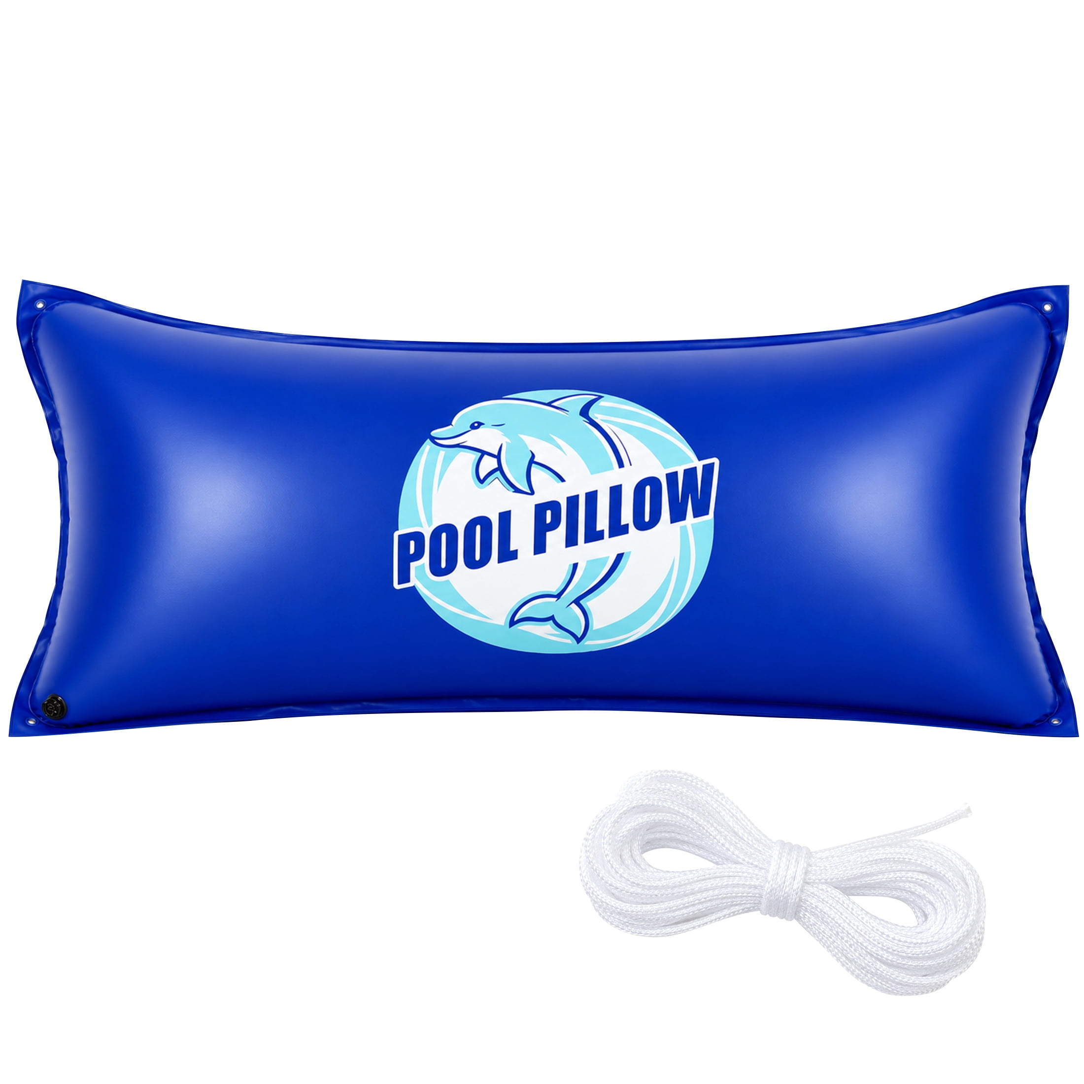 4x8 Ft Pool Pillow For Above Ground Pools Heavy Duty Large Winter Pool Pillow For Winterize Closing With Cords Blue: Key Details Before Checkout