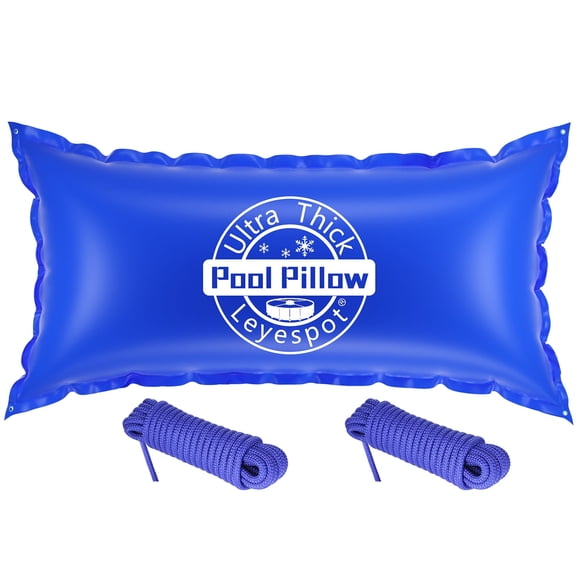 4x8 Ft Pool Pillows for Above Ground Pools, 0.4mm Ultra Thick & Cold-Resistant Above Ground Pool Winter Pool Pillow, Winterizing Winter Closing Pillows,Ultra Airtight Pool Pillow(with 2x16.5ft Rope)