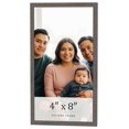 thumbnail image 1 of 4x8 IN Frame Blue Kingsley Pewter Solid Wood Picture Frame Width 0.75 Inches |Interior Depth 0.5, 1 of 8