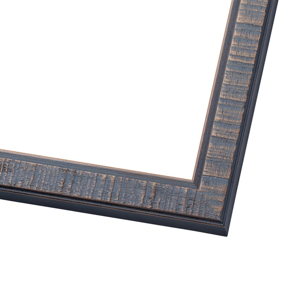 4x8 IN Frame Blue Kingsley Pewter Solid Wood Picture Frame Width 0.75 Inches |Interior Depth 0.5