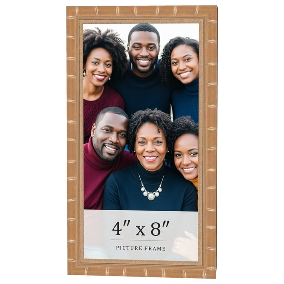 4x8 In Frame Gold Real Wood Picture Frame Width 1.5 inches | Interior Frame Depth 0.5 inches |