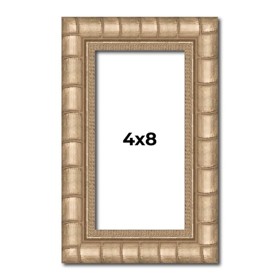 4x8 In Frame Silver Real Wood Picture Frame Width 1.5 inches | Interior Frame Depth 0.5 inches |