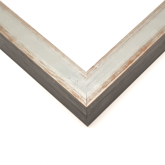 4x8 Modern Shadow Box 1.5" Depth Silver Picture Frame - UV Acrylic, Backing, Hanging Hardware