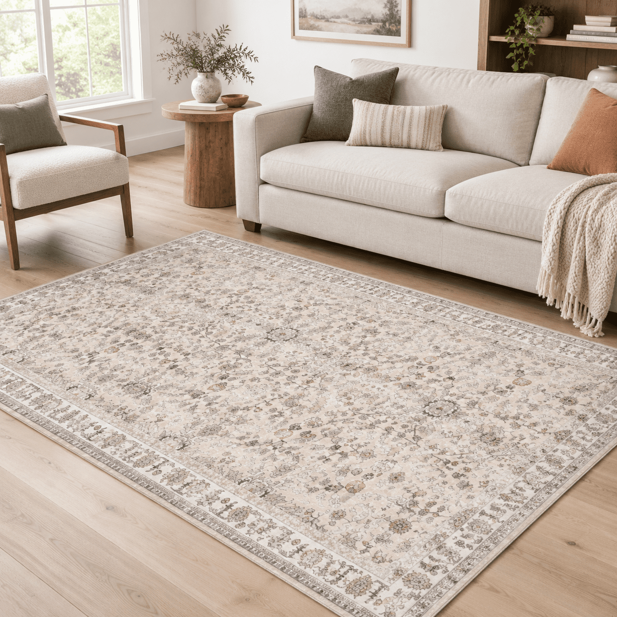4x8 Rug Washable For Entryway Kitchen - Non-slip Rubbered Area Hallway ...