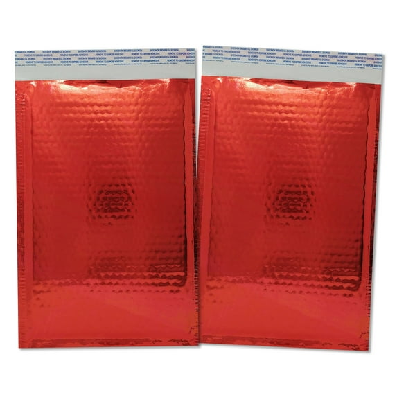 4x8 inches Shiny Metallic Bubble Mailers Pink, Teal, Gold, Red or Mirrored Black Padded Colorful Self Sealing Rigid Envelopes 4x7" usable space