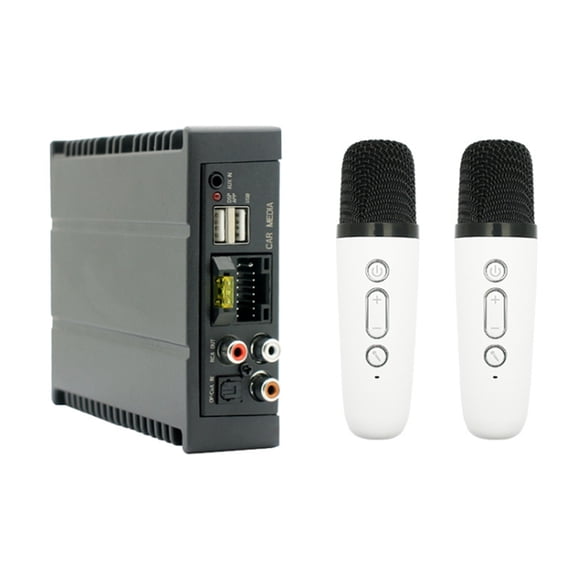 4x80 Adjustment Power Amplifier for Car Radio Multimedia Video Player Support Optical Fiber/Coaxial/AUX//USB/BT