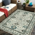 thumbnail image 1 of 4x8ft Area Rug Vintage Rug Washable Indoor Low Pile Distressed Floor Carpet Retro Accent Rug For Living Room Bedroom Kitchen Dining Table Home Office, 1 of 7