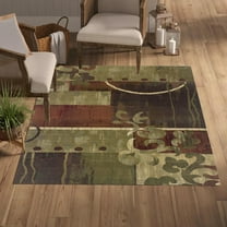 4x8ft Area Rug Washable Rug Vintage Rug Thin Rug Retro Accent Rug Indoor Distressed Non Slip Carpet Floral Print Mat Bedroom Living Room Bathroom