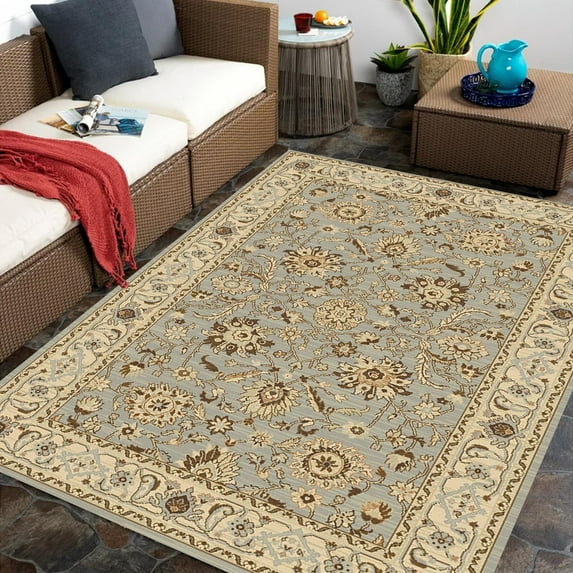 4x8ft Area Rug Washable Rug Vintage Rug Traditional Thin Rug Accent Rug Indoor Distressed Non Slip Carpet Print Mat Bedroom Living Room Bathroom