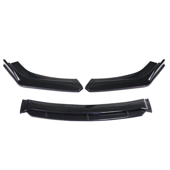 4xGlossy Black Car Front Bumper Splitter Lip Diffuser Spoiler Body Kit Universal