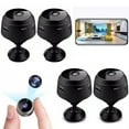 thumbnail image 1 of 4xMini WiFi Cameras,Wireless Cam with Audio and Video HD 1080P Home Night Vision Smart Home Camera Small Nanny Cam House Office Cameras Mobile Phone APP Remote, 1 of 8