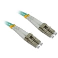 thumbnail image 1 of 4XEM 5M AQUA Multimode LC To LC 50/125 Duplex Fiber Optic Patch Cable, 1 of 2