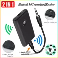 thumbnail image 1 of 5.0 Bluetooth Transmitter Receiver Wireless 2 In 1 Audio 3.5Mm Jack Aux Adapter, 1 of 6