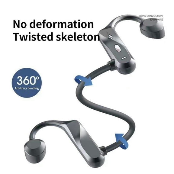 5.0 Bone Conduction Neckband Headphone Waterproof Sport Earphones Wireless Headsethifi Earbuds With Mic