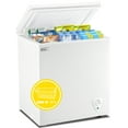 WANAI 5.0 Cubic Feet Compact Chest Freezer with Removable Basket, White