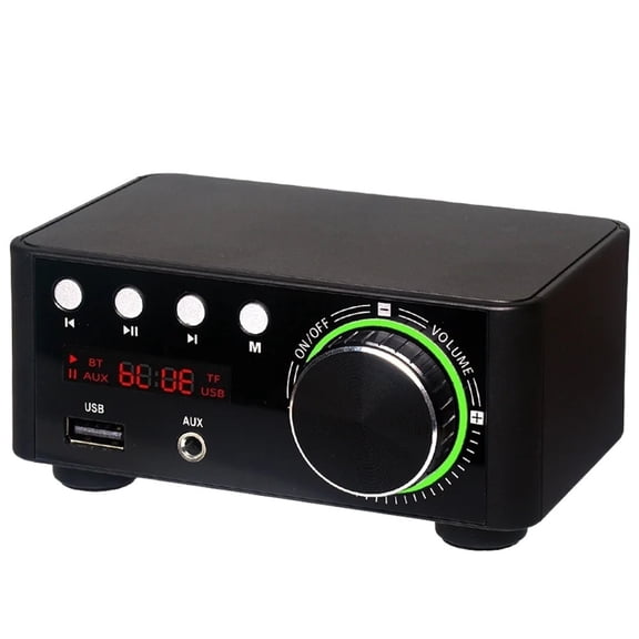 5.0 HIFI Power Amplifier 50Wx2 Channel 2.0 Home Car Digital Audio AMP USB U-disK TF Music Player ,Bass & Treble Control