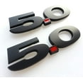 thumbnail image 1 of 5.0 Liter Door Fender Side Emblem Badge Plate for Ford Mustang F150 GT, 2pcs, 1 of 10