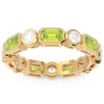 thumbnail image 1 of 5.00 Carat Natural Diamond Peridot Gemstone Wedding Eternity Band for Girls Solid 14K Yellow Gold Size 5.5 by Diamond-Capitals, 1 of 8