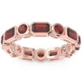 thumbnail image 1 of 5.00 Carat Stunning Garnet Gemstone Bridal Eternity Band for Wedding Solid 18K Rose Gold Size 11 by Diamond-Capitals, 1 of 8